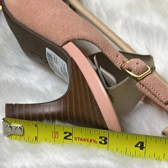 Clark’s shoes ,women NEW,Kataleyna step,peach suede,sling back leather pumps - Picture 8 of 15